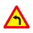 도로교통안전표지판/좌로굽은도로표지판/교통표지판3M반사지